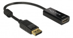 Delock Adapter Displayport 1.2 hane till HDMI hona, 4K, passiv, svart