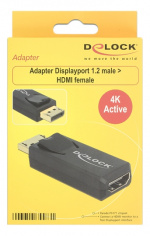 Delock Adapter Displayport 1.2 male > HDMI female 4K 60 Hz Active