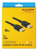 DisplayPort cable 8K 60 Hz 3m DP 8K certified