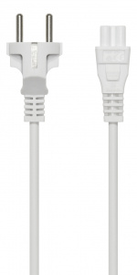 DELTACO Geaarde kabel, recht CEE 7/7 > IEC 60320 C5, 1m