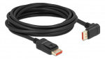 Delock DisplayPort cable male straight to male 90° downwards 8K 60Hz 5m, svart Delock DisplayPort cable male straight to male 90° downwards 8K 60Hz 5m, svart