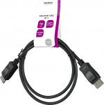DELTACO DisplayPort cable, DP 1.4, 8K@60Hz, 1m, black