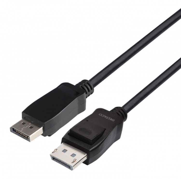 DELTACO DisplayPort cable, DP 1.4, 8K@60Hz, 3m, black DELTACO DisplayPort cable, DP 1.4, 8K@60Hz, 3m, black