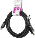 DELTACO DisplayPort cable, DP 1.4, 8K@60Hz, 3m, black DELTACO DisplayPort cable, DP 1.4, 8K@60Hz, 3m, black
