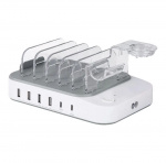 DELTACO USB charging station, 4x USB-A, 1x USB-C 2.4A, 1x USB-C PD 20W DELTACO USB charging station, 4x USB-A, 1x USB-C 2.4A, 1x USB-C PD 20W