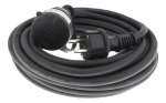 DELTACO Förlängningskabel, utomhusbruk, jordad, IP44, 10 m, Svart DELTACO Förlängningskabel, utomhusbruk, jordad, IP44, 10 m, Svart
