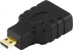 DELTACO HDMI High Speed with Ethernet adapter, Micro HDMI ha - HDMI ho