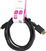 DELTACO Ultra High Speed HDMI-kabel, 2m, eARC, QMS, 8K 60Hz, 4K 120Hz, LSZH, svart DELTACO Ultra High Speed HDMI-kabel, 2m, eARC, QMS, 8K 60Hz, 4K 120Hz, LSZH, svart