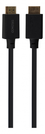 DELTACO Ultra High Speed HDMI-kabel, 3m, eARC, QMS, 8K 60Hz, 4K 120Hz, LSZH, svart DELTACO Ultra High Speed HDMI-kabel, 3m, eARC, QMS, 8K 60Hz, 4K 120Hz, LSZH, svart