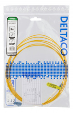 DELTACO OS2 fiberkabel LC – LC, simplex, singlemode, UPC, 9/125, 3m