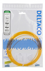 DELTACO OS2 fiberkabel LC – LC, simplex, singlemode, UPC, 9/125, 5m