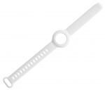 DELTACO Apple AirTag, Siliconen polsbandje, Vit