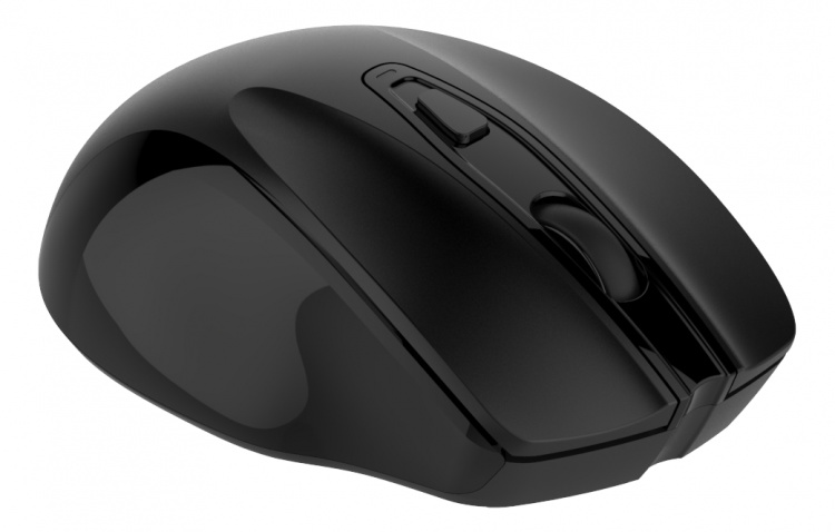 DELTACO Wireless office silent mouse, ergonomic shape, USB rec