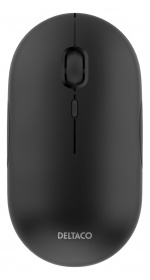 DELTACO Wireless office silent mouse, flat shape design, USB receiver