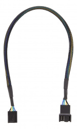 DELTACO förlängningskabel för 4-pins fläktar 0,3m, svart DELTACO förlängningskabel för 4-pins fläktar 0,3m, svart