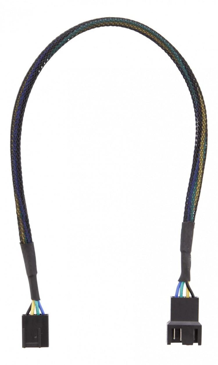 DELTACO förlängningskabel för 4-pins fläktar 0,3m, svart DELTACO förlängningskabel för 4-pins fläktar 0,3m, svart