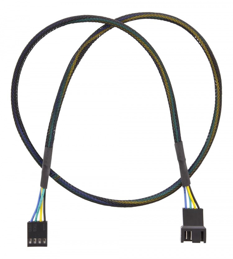 DELTACO förlängningskabel för 4-pins fläktar 0,6m, svart DELTACO förlängningskabel för 4-pins fläktar 0,6m, svart