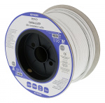 DELTACO U/UTP Cat6a installationskabel, slim 28AWG, 100m, LSZH, vit