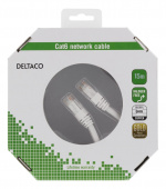 DELTACO U/UTP Cat6 patchkabel, 15m, 250MHz, Delta, LSZH, wit