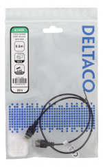 DELTACO Ultra Slim U/UTP Cat.6 patchkabel, 2.6mm, 0,5m, svart DELTACO Ultra Slim U/UTP Cat.6 patchkabel, 2.6mm, 0,5m, svart