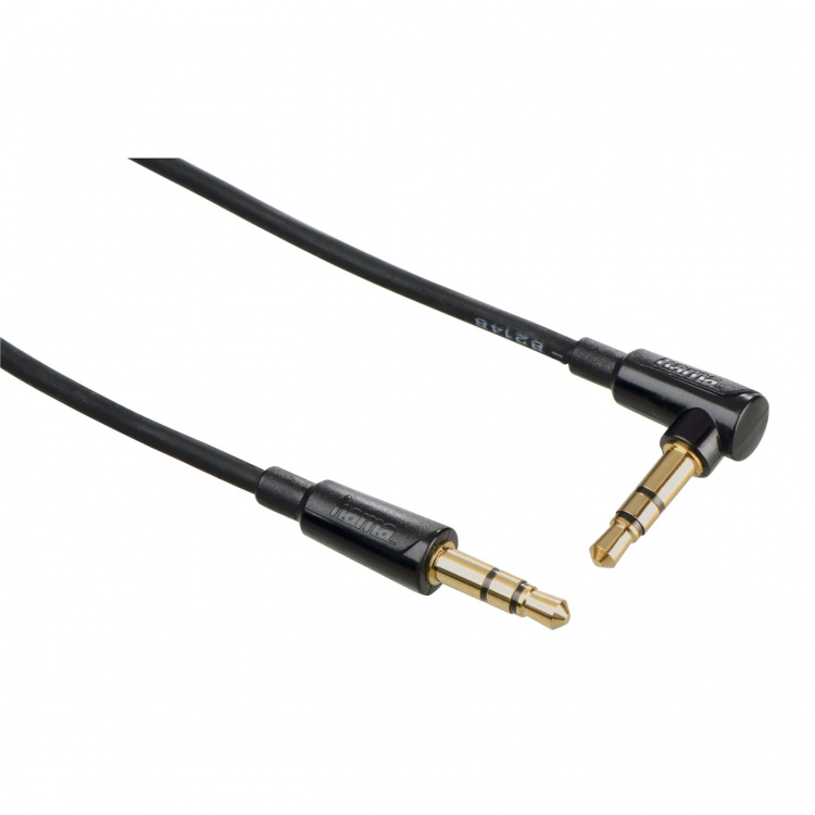 Hama Audio 3,5 mm-3,5 mm spiraalkabel goud zwart 1,5 m Hama Audio 3,5 mm-3,5 mm spiraalkabel goud zwart 1,5 m
