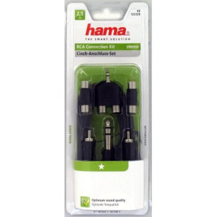 HAMA Kabel Audio Anslutningsset RCA 2.5m HAMA Kabel Audio Anslutningsset RCA 2.5m