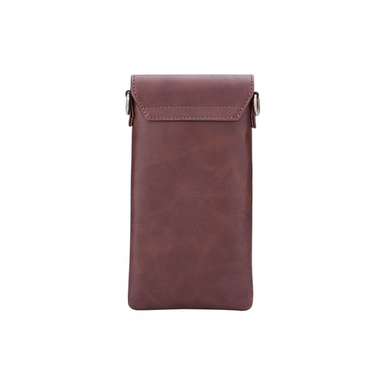 Mobile Bag with Neckstrap Brown Universal up to 6.7 Mobile Bag with Neckstrap Brown Universal up to 6.7