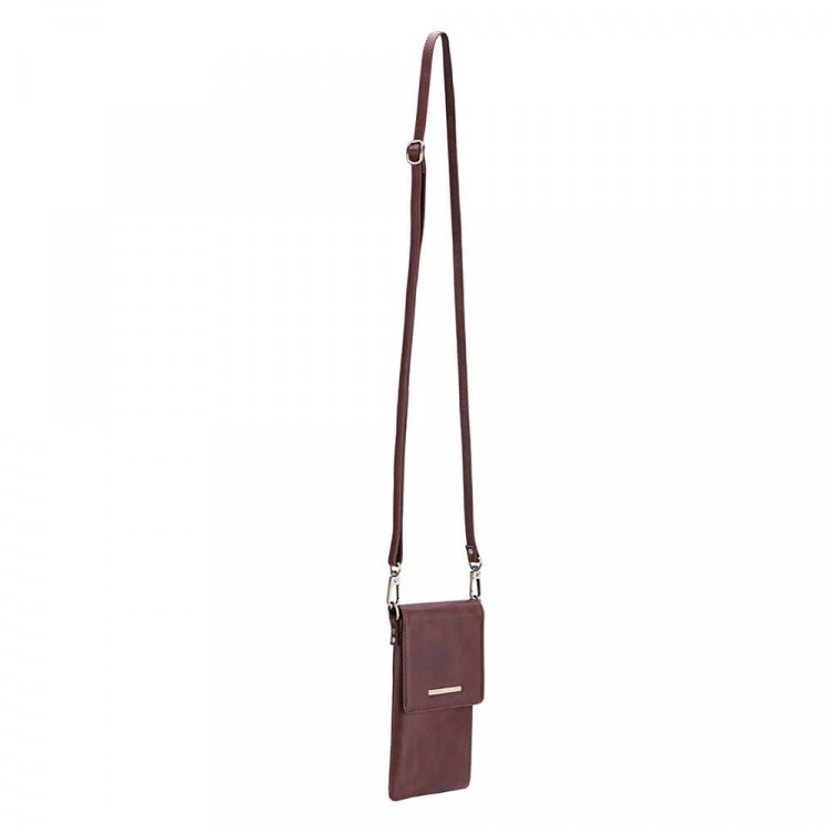 Mobile Bag with Neckstrap Brown Universal up to 6.7 Mobile Bag with Neckstrap Brown Universal up to 6.7