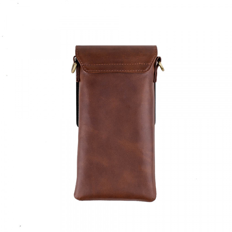 Mobile Bag with Neckstrap Brown Universal up to 6.7 Mobile Bag with Neckstrap Brown Universal up to 6.7
