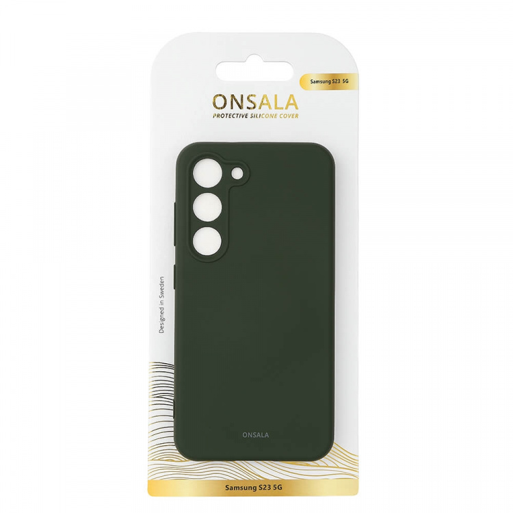 Phone Case Silicone Dark Green - Samsung S23 5G