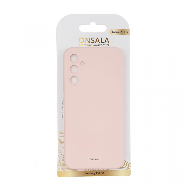 Phone Case Silicone Chalk Pink - Samsung Galaxy A34 5G
