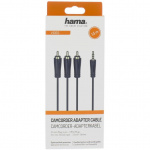 HAMA Cable 4pin 3.5mm-3xRCA Gold Black 1.5m HAMA Cable 4pin 3.5mm-3xRCA Gold Black 1.5m