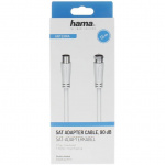 HAMA Cable Antenna 90dB F-Plug-Coax Female White 1.5m HAMA Cable Antenna 90dB F-Plug-Coax Female White 1.5m