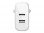 Belkin Väggladdare med 2x USB uttag + Lightning kabel 1m 