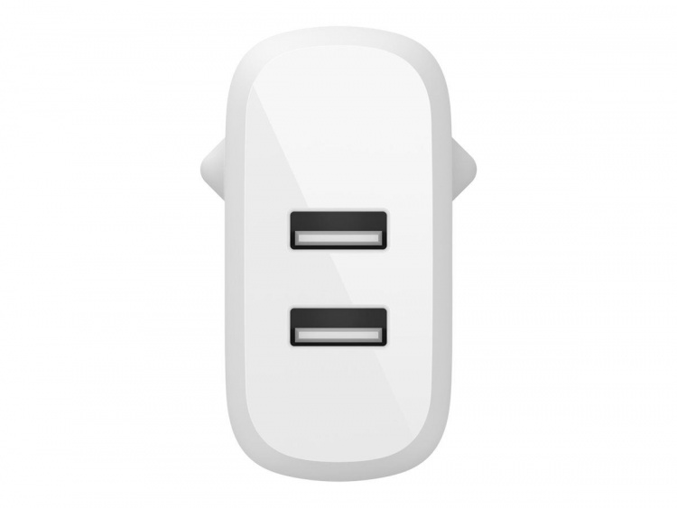 Belkin Väggladdare med 2x USB uttag + Lightning kabel 1m 