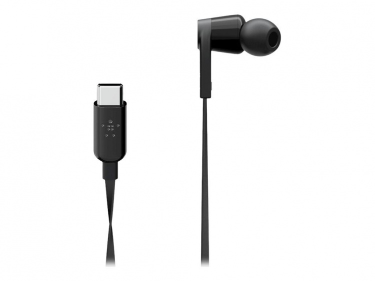 Belkin Usb-C In-Ear Headphone Black Belkin Usb-C In-Ear Headphone Black