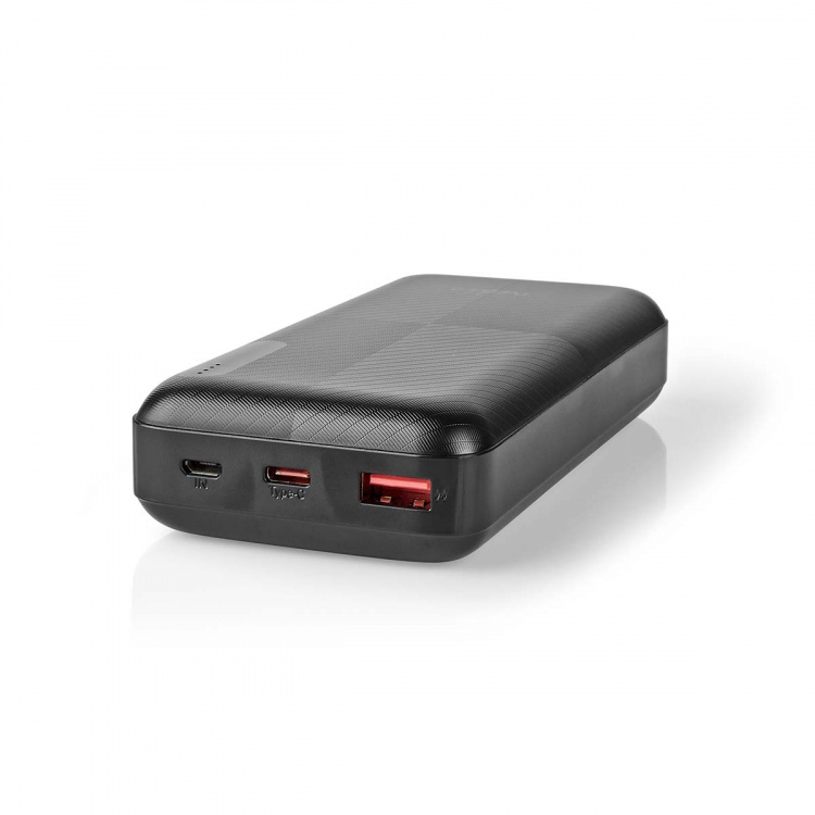 Nedis Powerbank | 20000 mAh | 1.5 / 2.0 / 3.0 A | Outputs: 2 | Output: 1x USB-A / 1x USB-C™ | Inputs: 1x Micro USB / 1x USB-C™ | PD2.0 18W | Lithium-Polymeer Nedis Powerbank | 20000 mAh | 1.5 / 2.0 / 3.0 A | Outputs: 2 | Output: 1x USB-A / 1x USB-C™ | Inputs: 1x Micro USB / 1x USB-C™ | PD2.0 18W | Lithium-Polymeer
