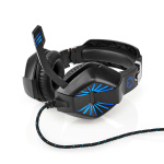 Nedis Gaming Headset | Over-Ear | Stereo | USB Type-A / 2x 3.5 mm | Inklapbare Microfoon | 2.20 m | LED Nedis Gaming Headset | Over-Ear | Stereo | USB Type-A / 2x 3.5 mm | Inklapbare Microfoon | 2.20 m | LED