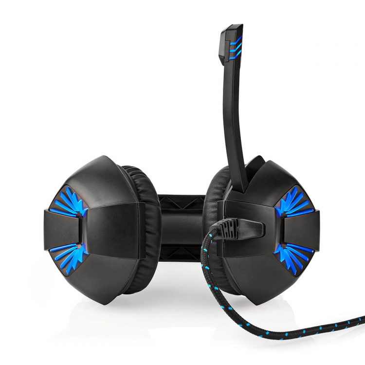 Nedis Gaming Headset | Over-Ear | Stereo | USB Type-A / 2x 3.5 mm | Inklapbare Microfoon | 2.20 m | LED Nedis Gaming Headset | Over-Ear | Stereo | USB Type-A / 2x 3.5 mm | Inklapbare Microfoon | 2.20 m | LED