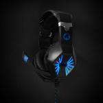 Nedis Gaming Headset | Over-Ear | Stereo | USB Type-A / 2x 3.5 mm | Inklapbare Microfoon | 2.20 m | LED Nedis Gaming Headset | Over-Ear | Stereo | USB Type-A / 2x 3.5 mm | Inklapbare Microfoon | 2.20 m | LED