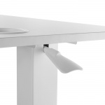 LogiLink Höj-/sänkbart säng-/soffbord med gasfjäder Vit