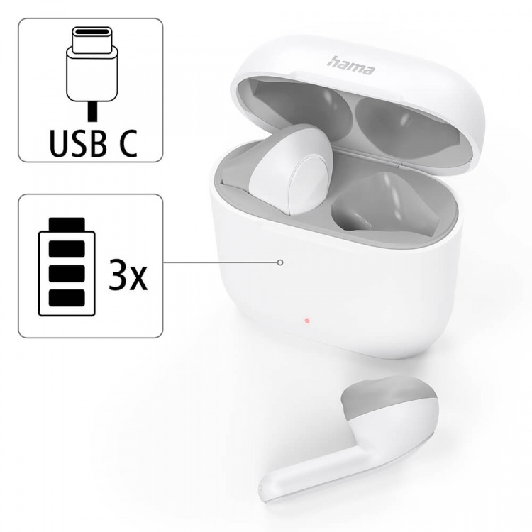 Headphone Freedom TWS In-Ear True Wireless White