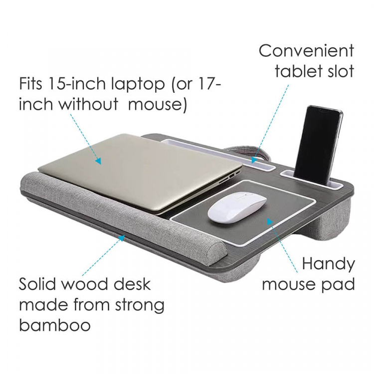 Laptop Lap Desk Grey