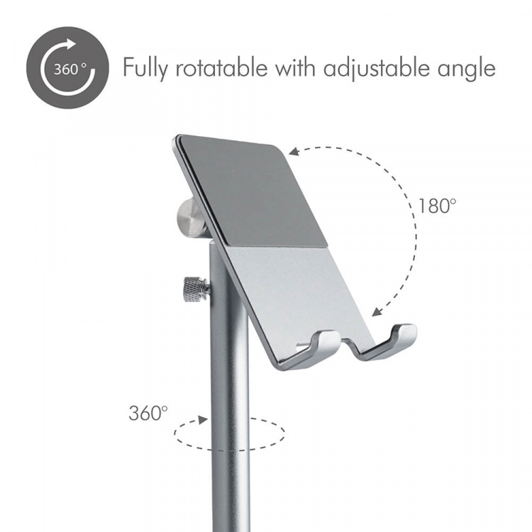 Adjustable Stand Smartphone and Tablet Silver