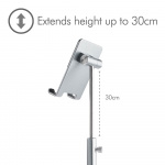 Adjustable Stand Smartphone and Tablet Silver