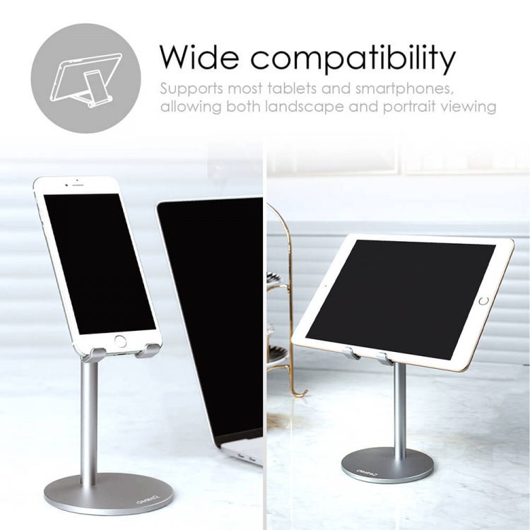 Adjustable Stand Smartphone and Tablet Silver