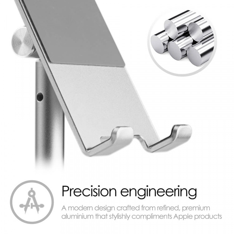 Adjustable Stand Smartphone and Tablet Silver