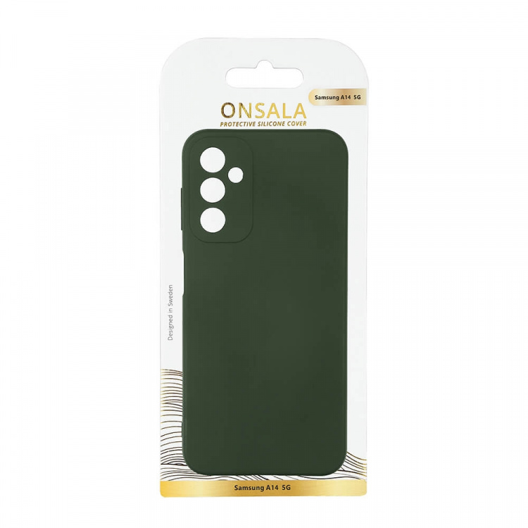 Phone Case Silicone Dark Green - Samsung Galaxy A14 5G / A14 4G