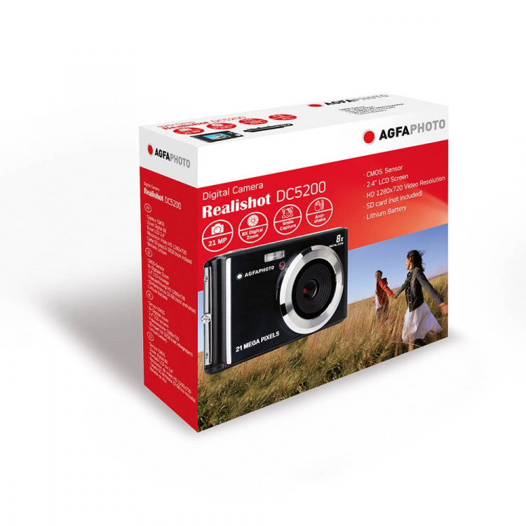 Digital Camera DC5200 CMOS 8x 21MP Black Digital Camera DC5200 CMOS 8x 21MP Black