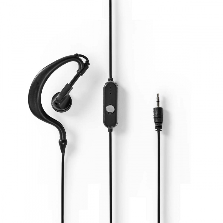 Nedis Walkie talkie Set | 2 Handsets | Tot 6 km | Frequentiekanalen: 8 | PTT / VOX | 180 min | Koptelefoonoutput | 2 Headsets | Zwart